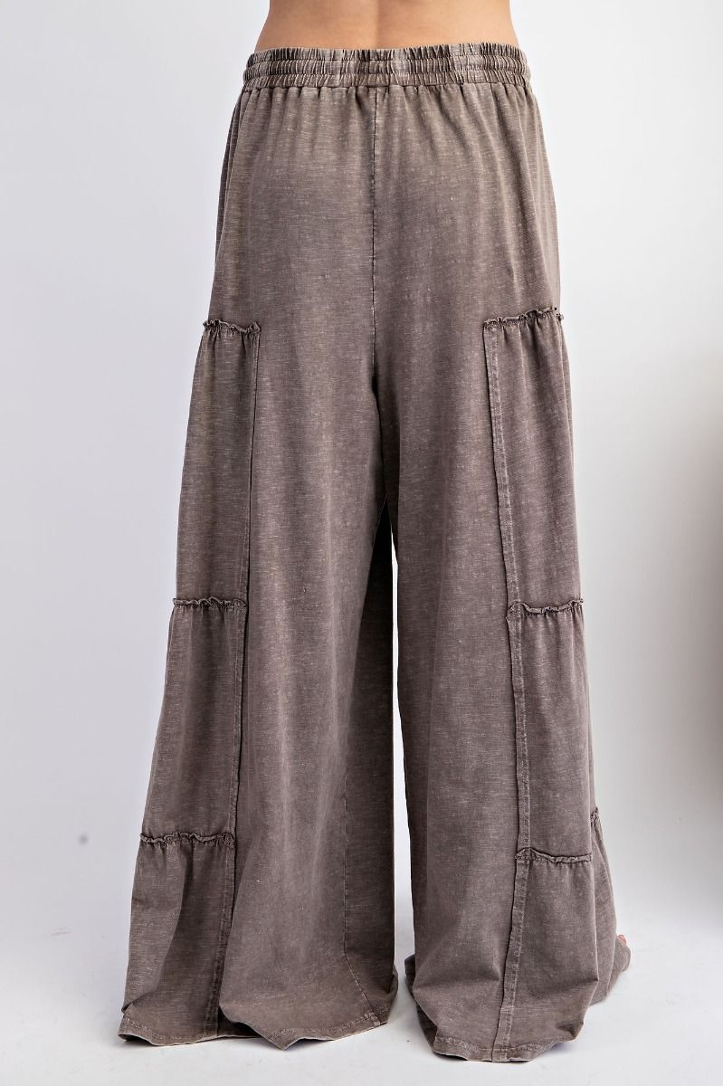 Mineral Wash Tiered Pants