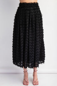 Mohair Chiffon Maxi Skirt