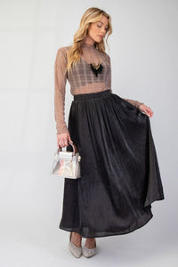 Satin Maxi Skirt