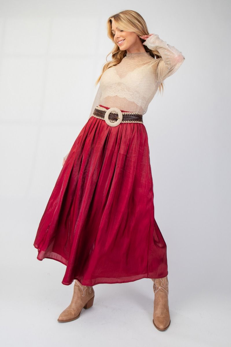 Satin Maxi Skirt