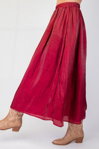 Satin Maxi Skirt