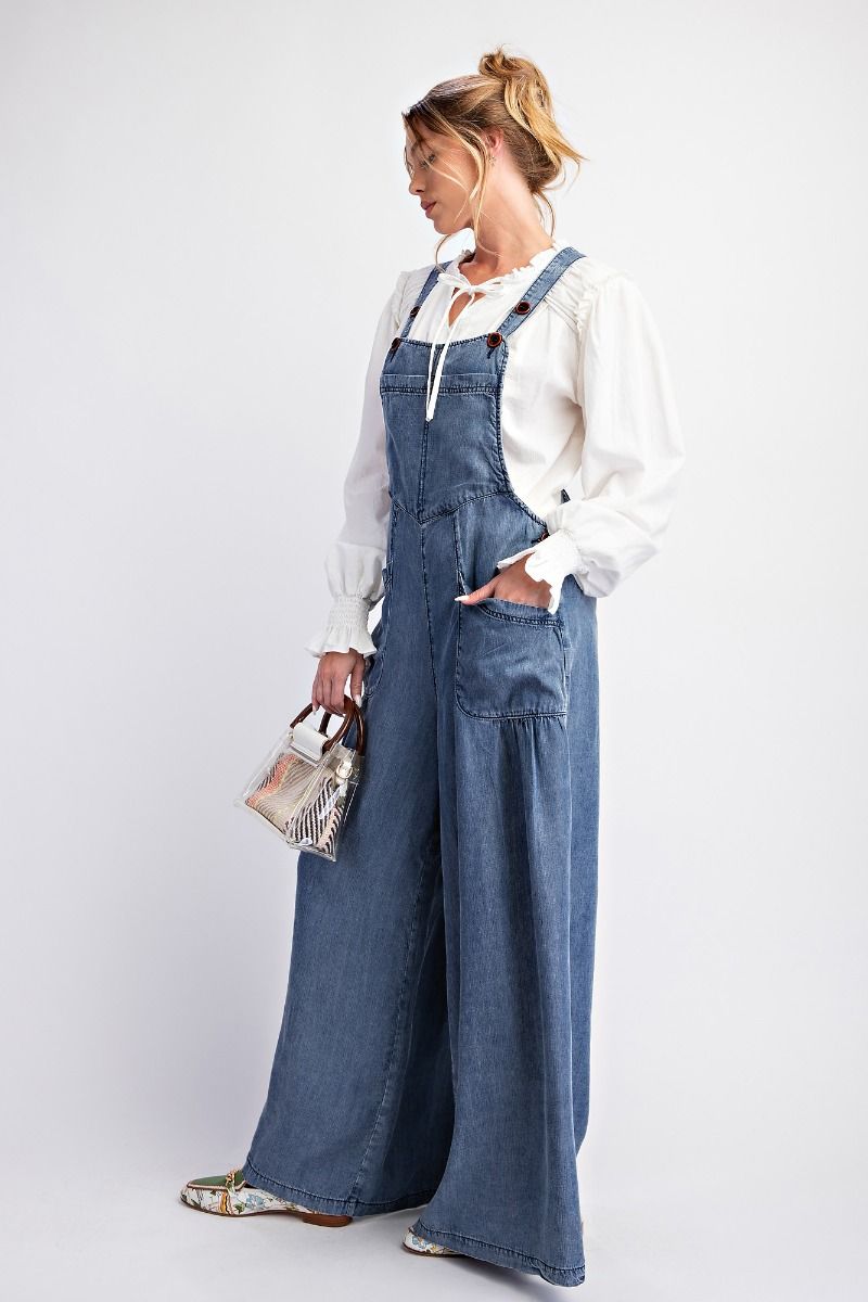 Chambray Denim Jumpsuit