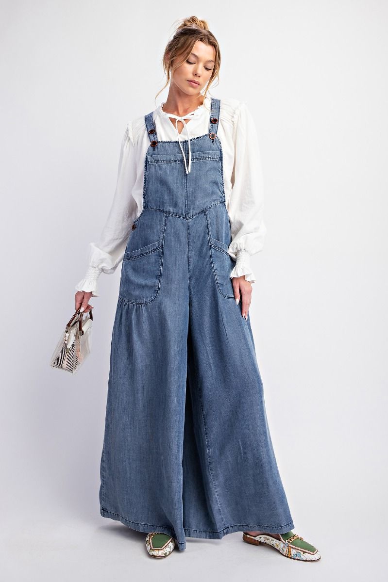 Chambray Denim Jumpsuit