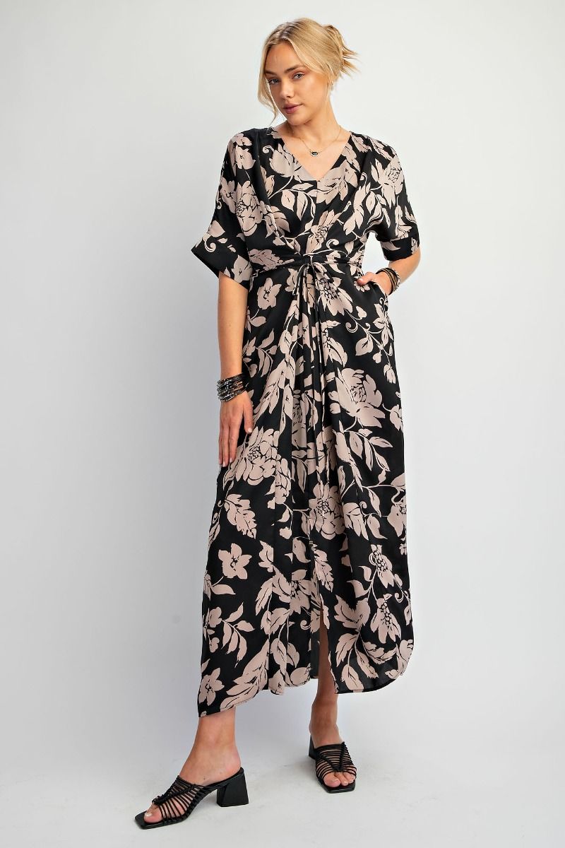 Mirabelle Satin Maxi Dress