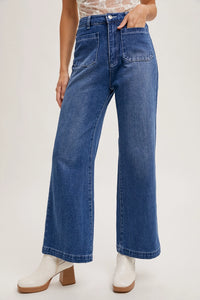 Wide Leg Denim Jeans