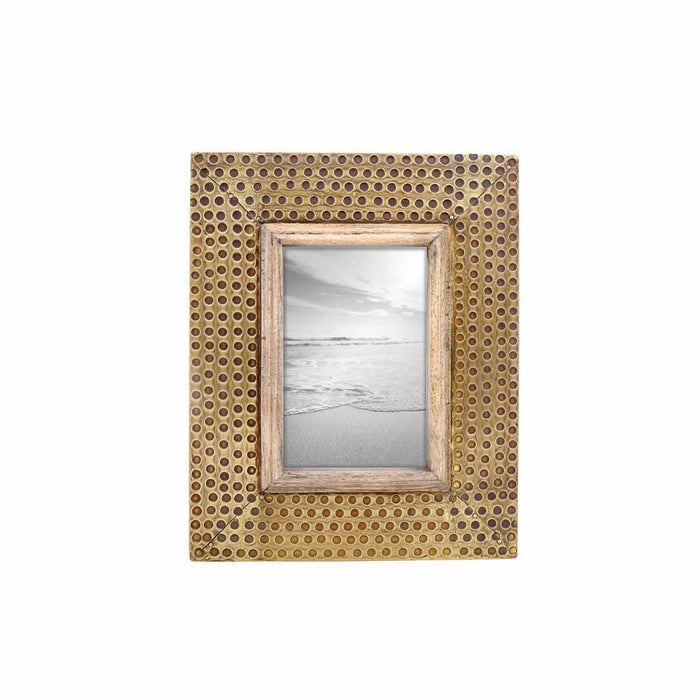 Brass Distressed Picture Frame