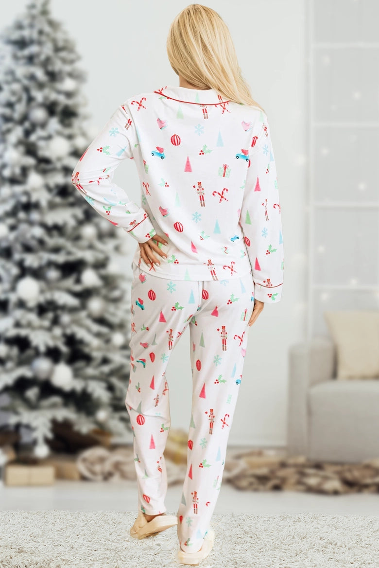 Christmas Button Up Pajama Set