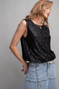 Sleeveless Sequin Top