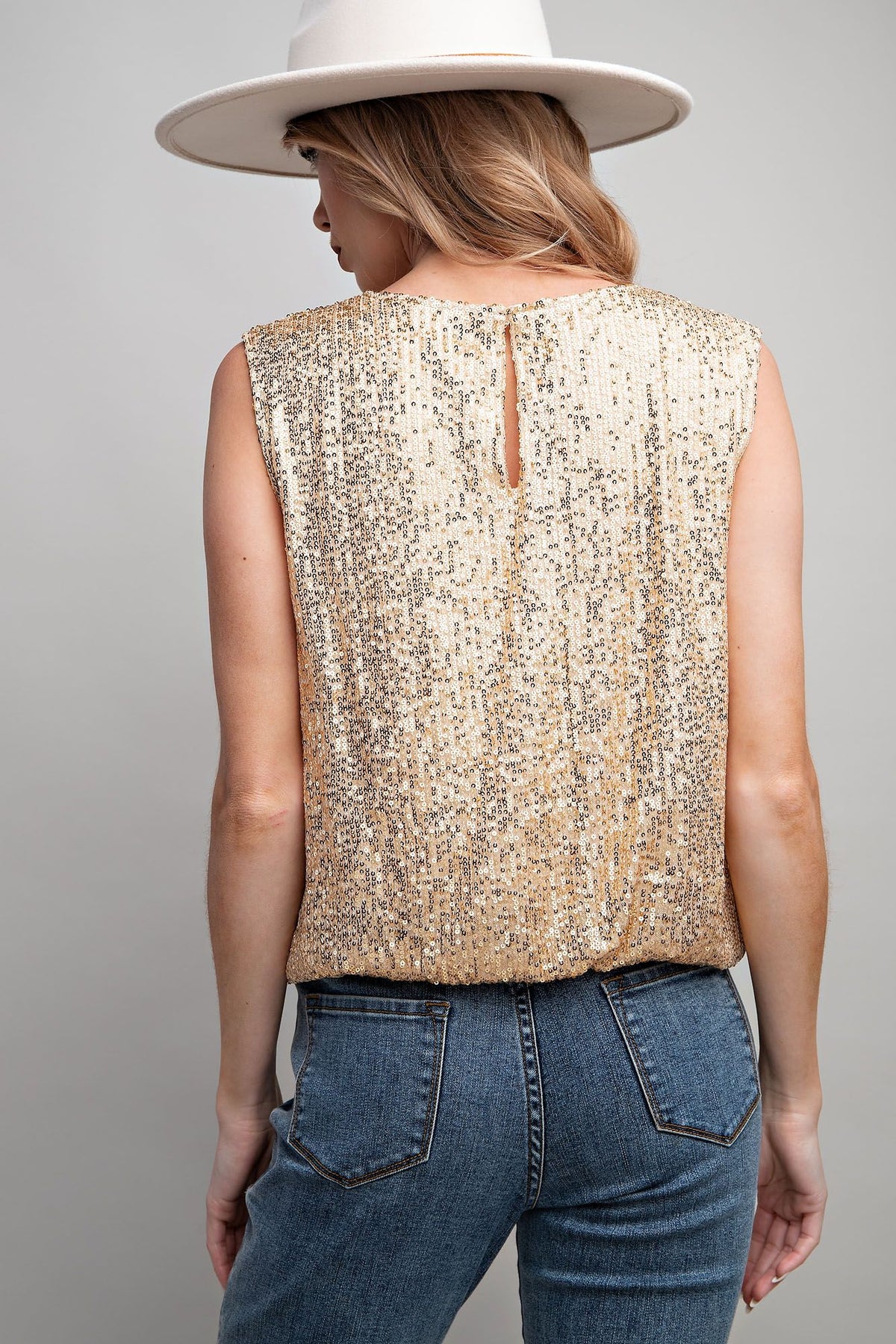 Sleeveless Sequin Top