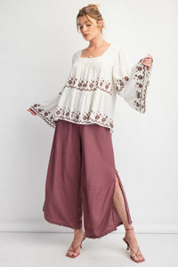 Rayon Gauze Tiered Top