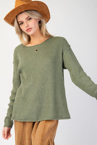 Ribbed Sweater Top