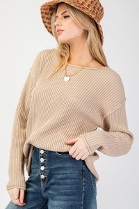 Ribbed Sweater Top