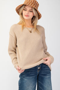 Ribbed Sweater Top