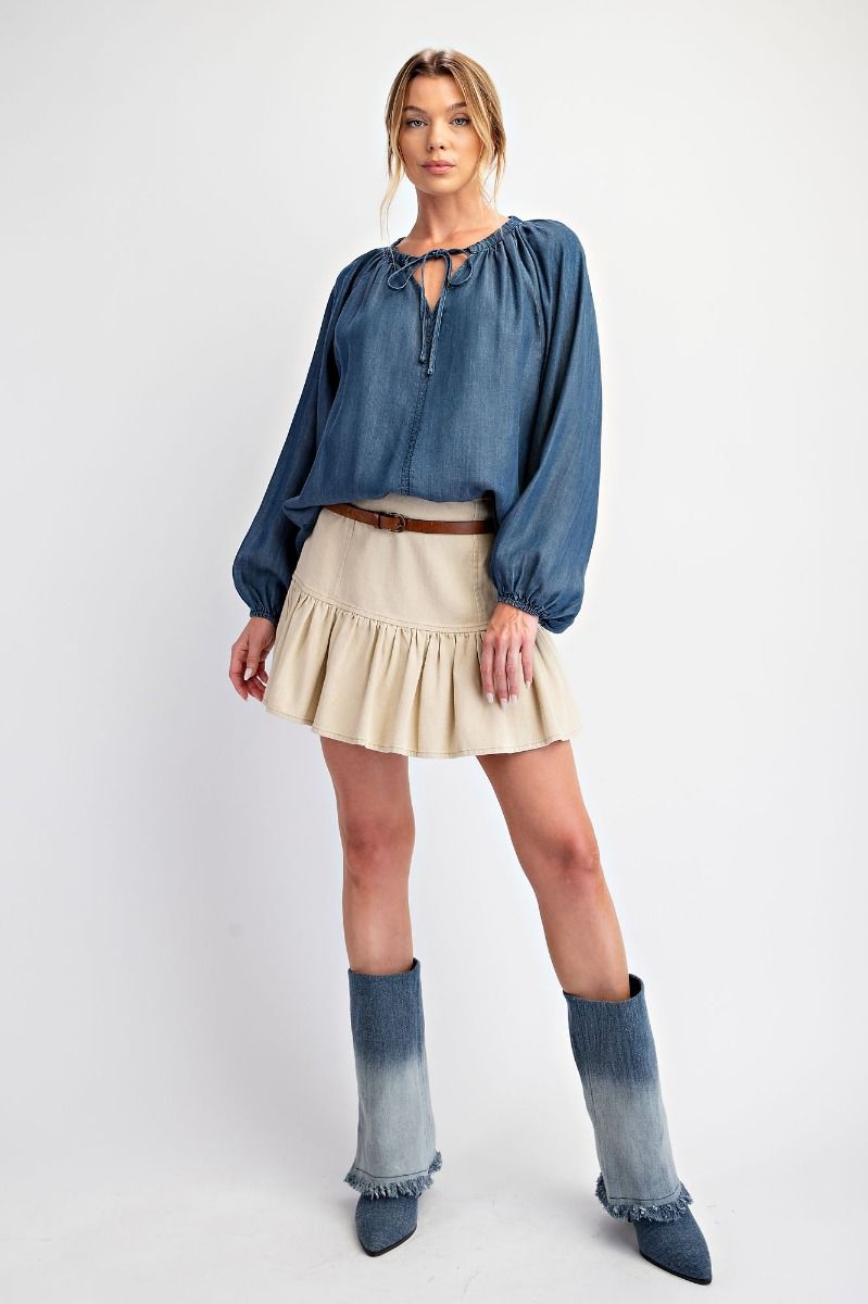 Washed Chambray Tunic