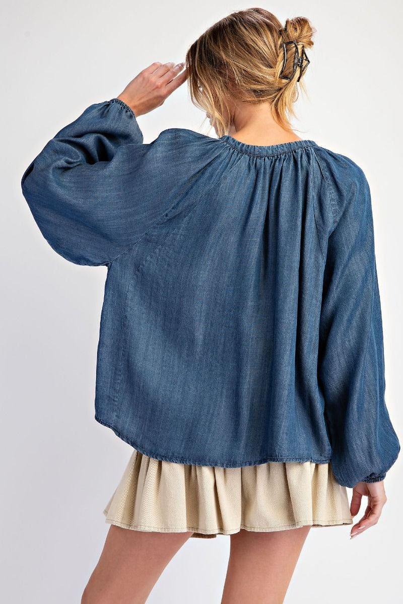 Washed Chambray Tunic