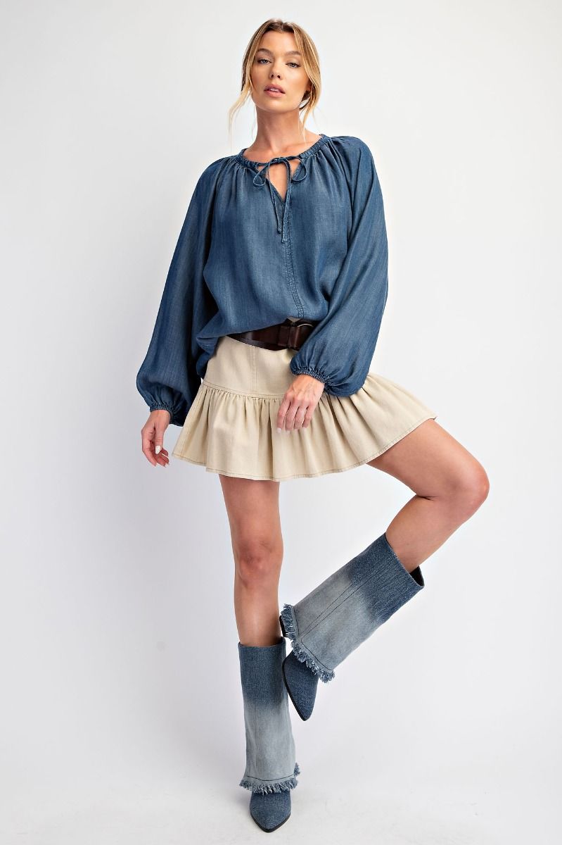 Washed Chambray Tunic