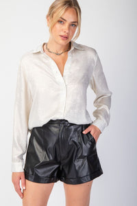 Metallic Foil Blouse