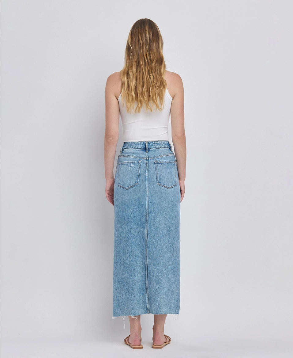 Denim Maxi Skirt