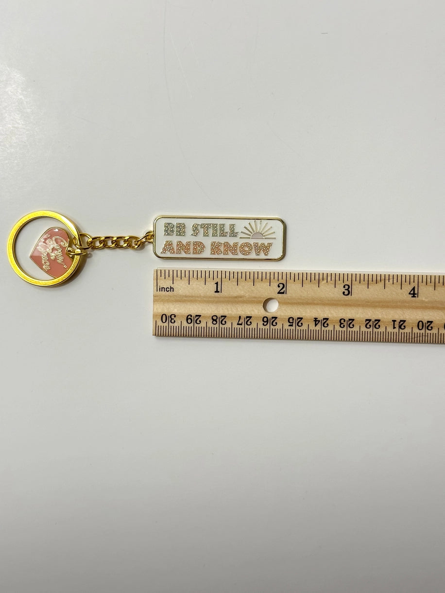 Be Still and Know Keychain