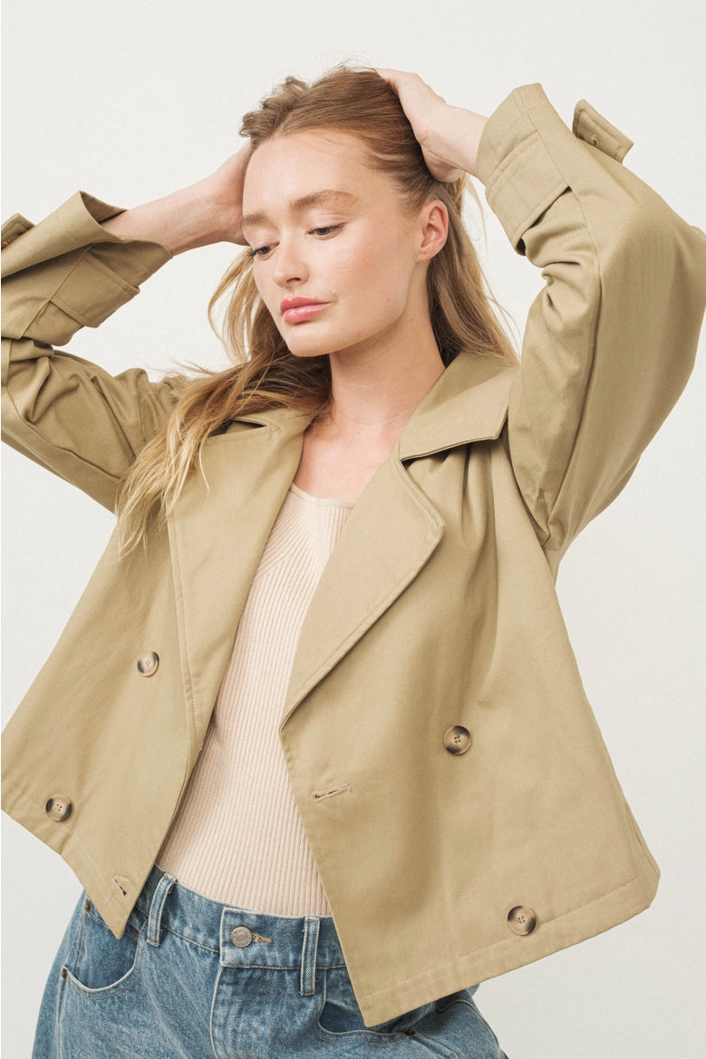 Annie Cropped Trench Jacket