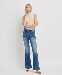 Trouser Hem Flare Jeans