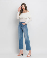 Ankle Wide Leg Jeans