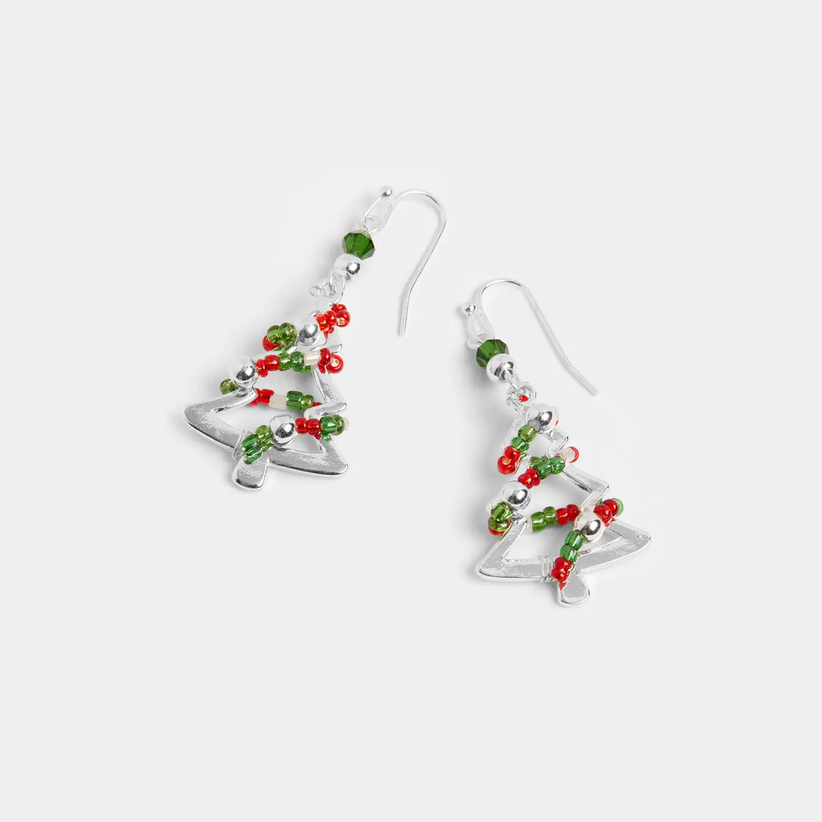 Beaded Garland Tree Earrings