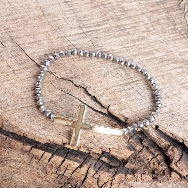 Sideways Cross Bracelet