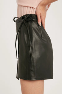 Vegan Leather Skort