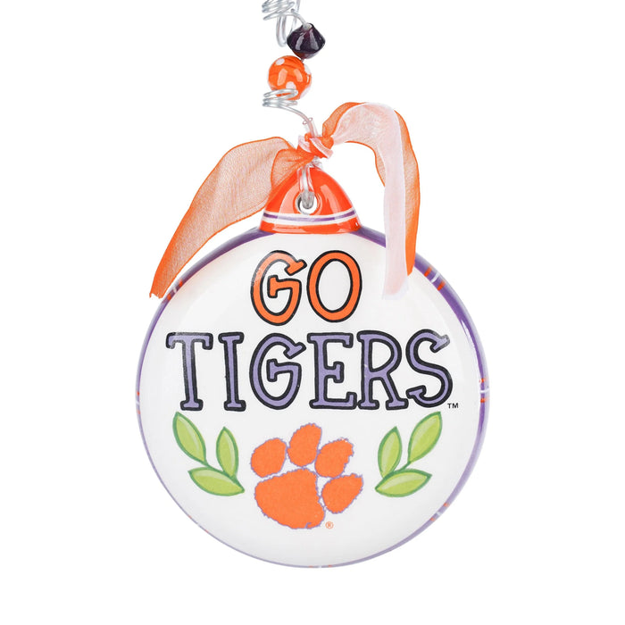 Clemson Puff Ornament