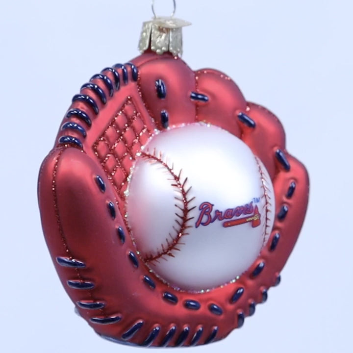 Braves Mitt Ornament