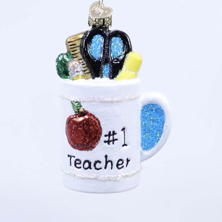 Best Teacher Mug Ornament