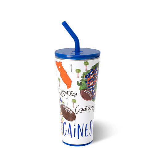 Saturdays in Gainesville Straw Tumbler