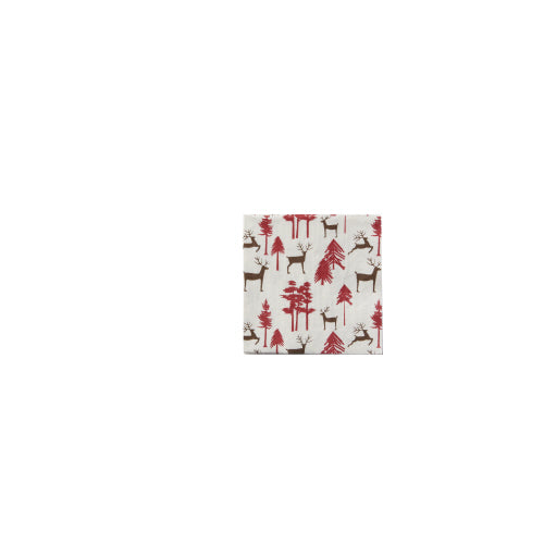 Wooded Reindeer Beverage Napkins