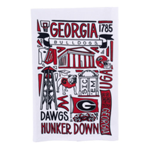 UGA Collage Tea Towel