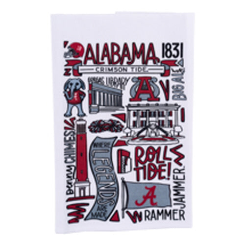 Alabama Collage Tea Towel