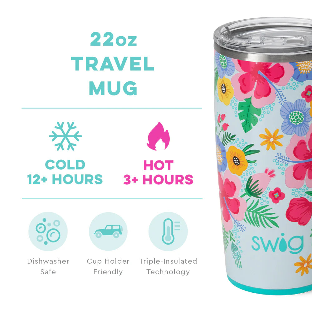 Island Bloom Travel Mug 22 oz