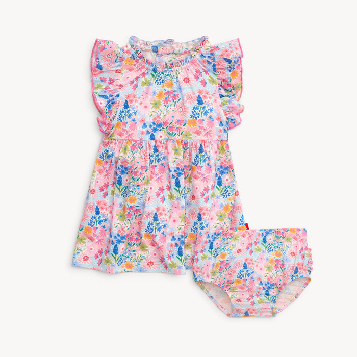 Modal Dress and Diaper Cover Set