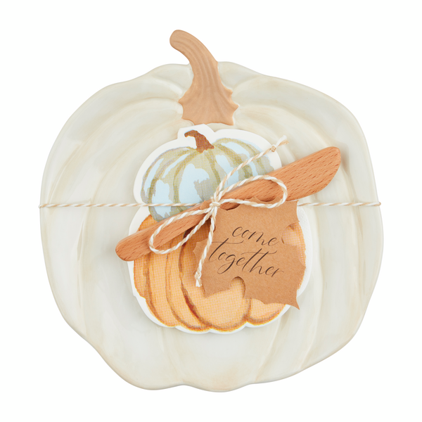 Pumpkin Cheese Plate Set