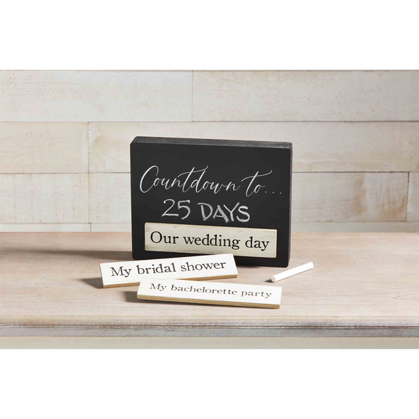 Wedding Countdown Block Set