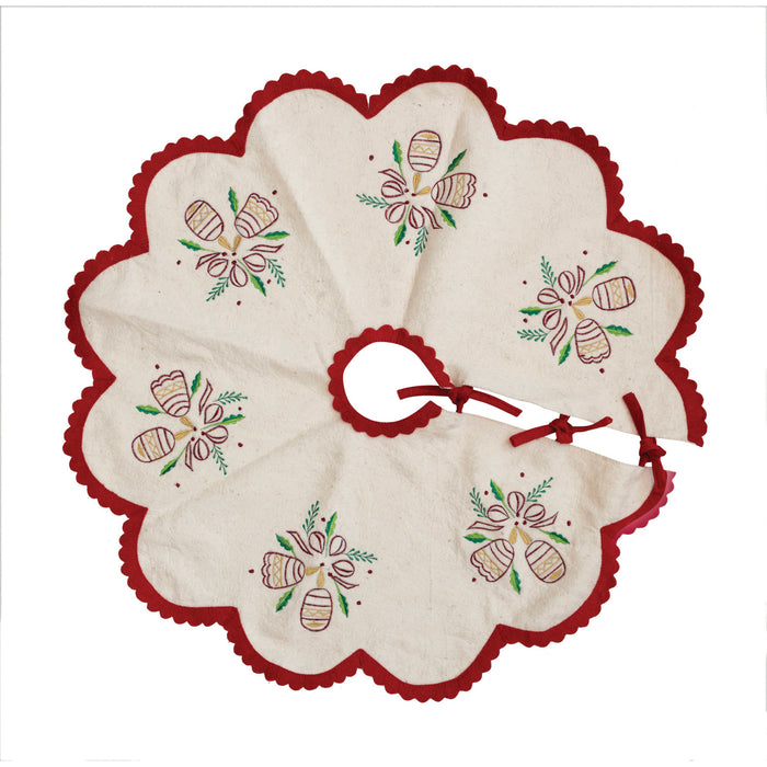 Holly Bells Tree Skirt