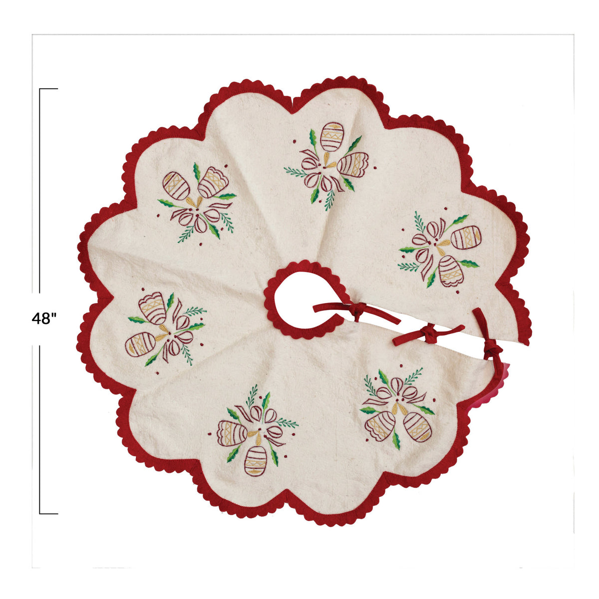 Holly Bells Tree Skirt