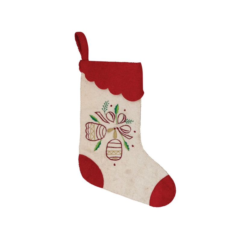 Holly Bells Stocking