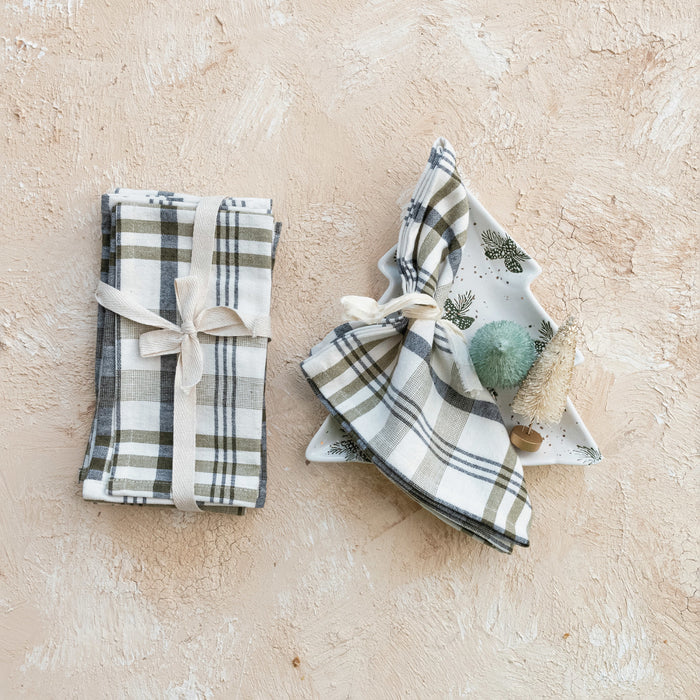 Plaid Stonewashed Napkins