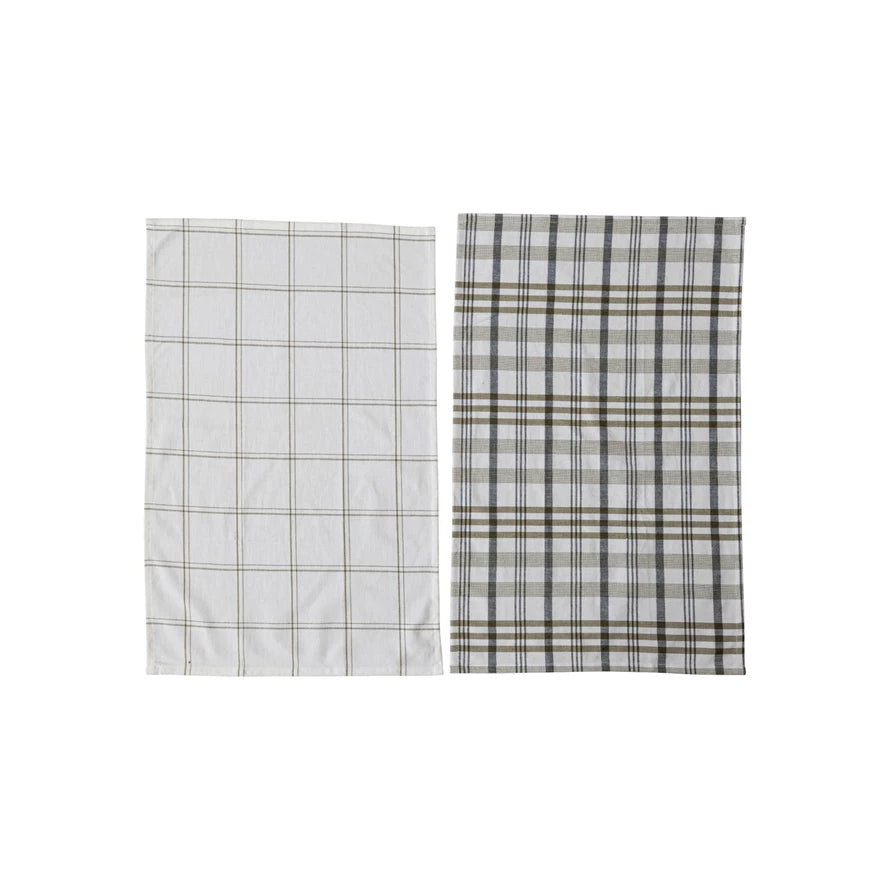 Plaid Stonewashed Tea Towel