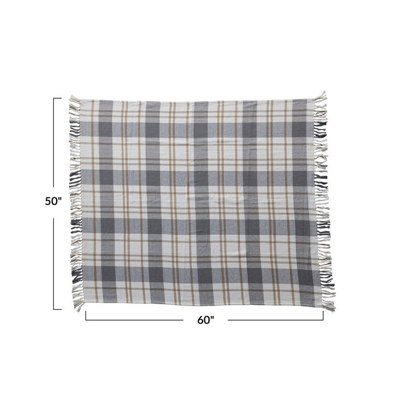 Fringed Flannel Throw