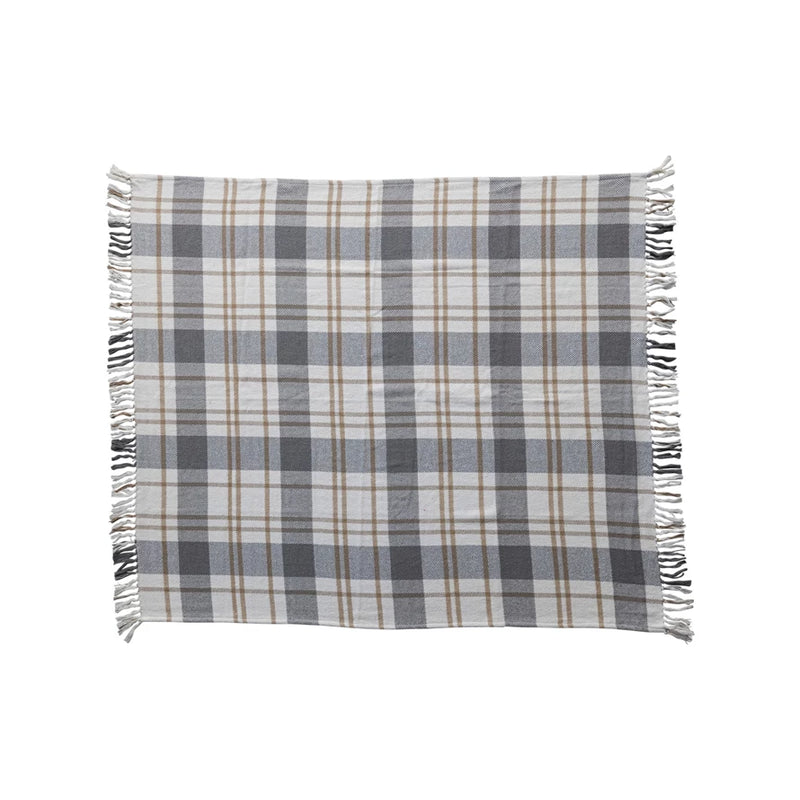 Fringed Flannel Throw