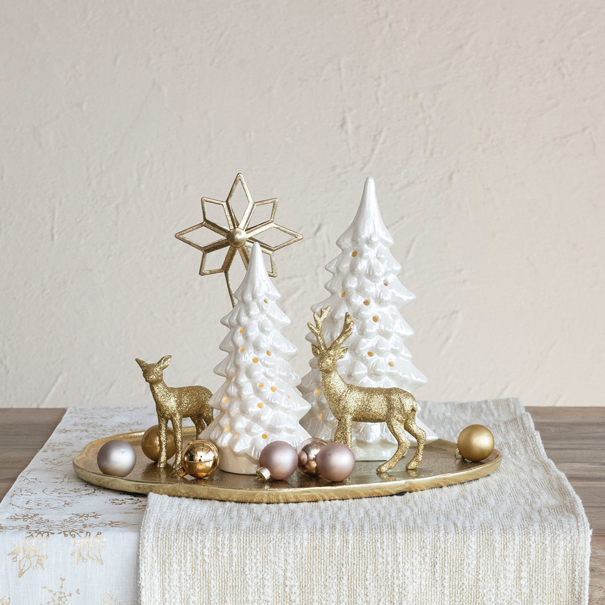 Stoneware LED Tree