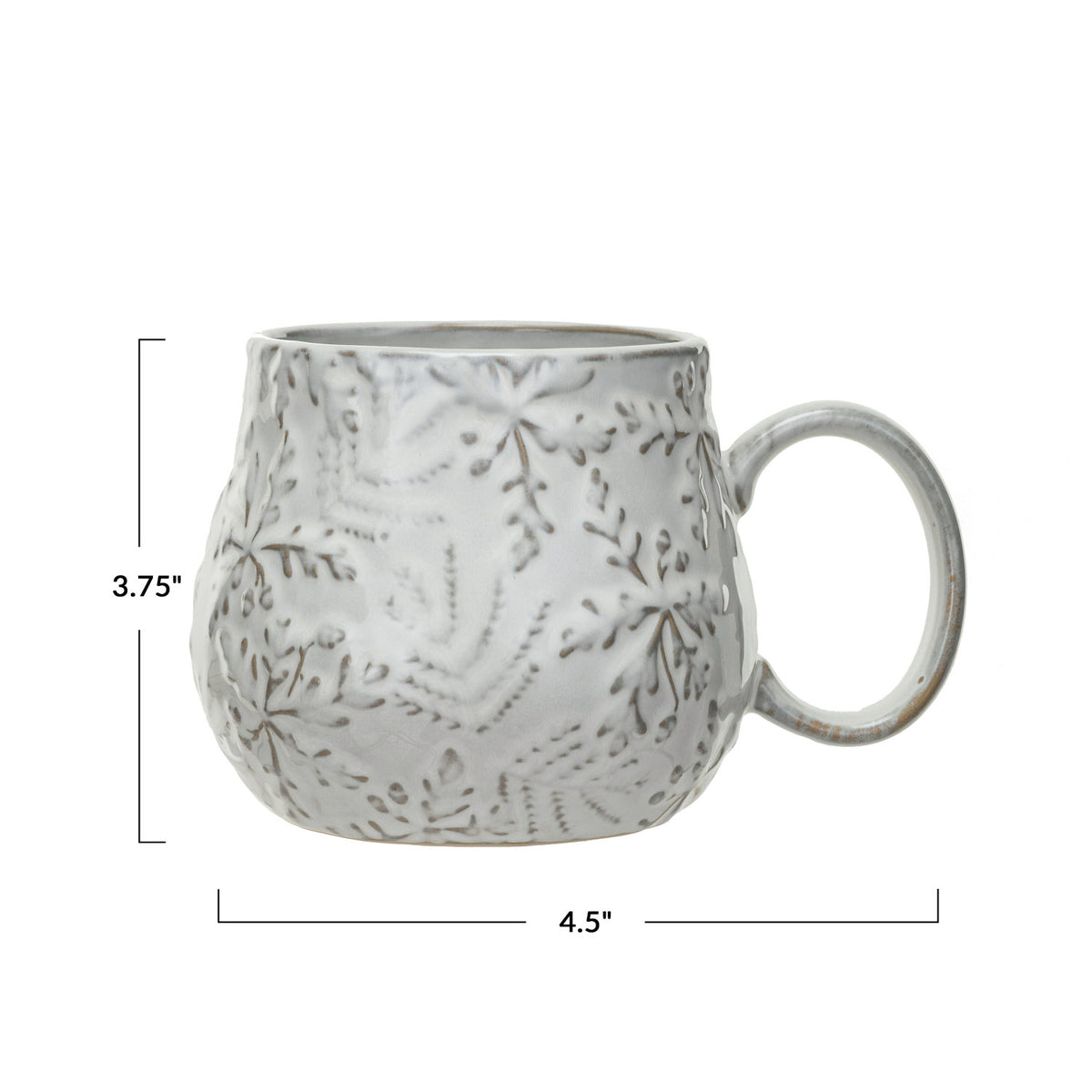 Snowflake Stoneware Mug