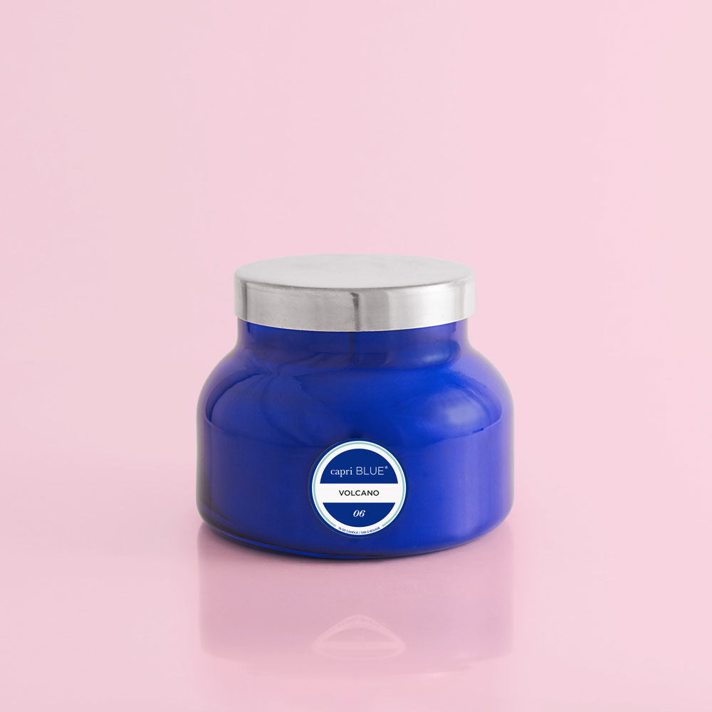 Volcano Cobalt Blue Jar Candle The Rustic Market